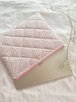 Funda para portátil rosa floral bolsa de transporte para mujer para tableta MacBook de 13" 14" Foto 1 de 3