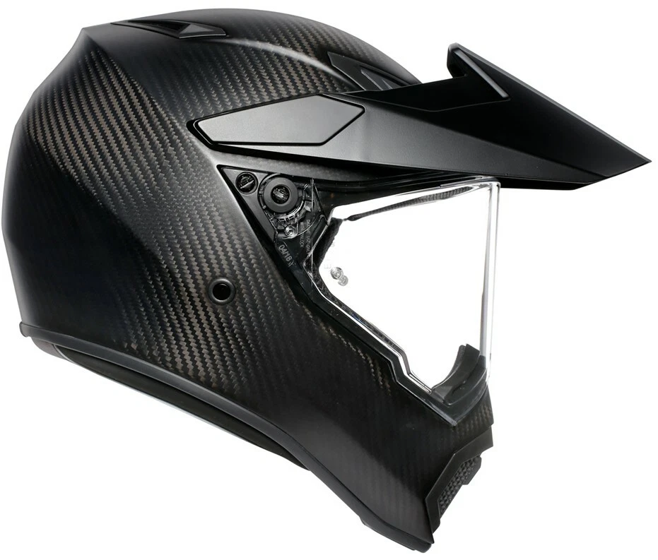 CASCO AGV AX9 CARBONO MATE MOTO QUAD TRAILS DAKAR OFF ROAD AVENTURA CHOQUE Foto 1 de 2