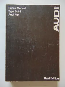 Factory Audi Fox Repair Manual Type 84/85- 1973-1978. - Bild 1 von 10