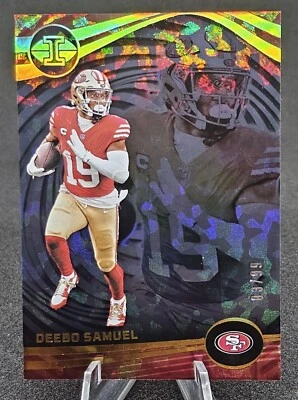 🔥🔥2023 Panini Illusions Deebo Samuel Black Ice Trophy Collection /99 - Image 1 of 4