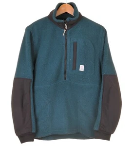 Chaqueta polar de montaña Topo Designs verde cremallera completa Colorado ropa exterior M - Imagen 1 de 10