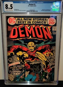DEMON #1 CGC 8.5 1ST PRINT ORIGIN & 1ST APPEARANCE OF THE DEMON ETRIGAN & RANDU! - Picture 1 of 2