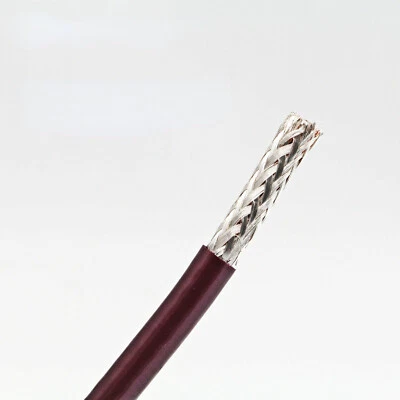 4N HiFi Audio XLR Bulk Cable Pure Silver Cord Stereo RCA Wire Interconnect DIY - Image 1 of 4