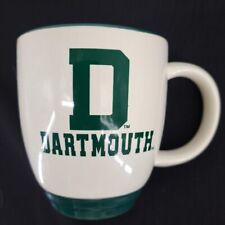 Dartmouth College Ivory & Green Stoneware Coffee Mug Excellent Condition