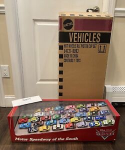 Disney Cars RLC SOTS MOTOR SPEEDWAY OF THE SOUTH #455 LETTER, OUTER BOX, APPLE