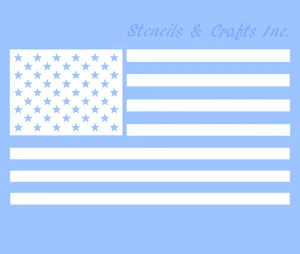 5" AMERICAN FLAG STENCIL STAR STARS CRAFT PATRIOT STENCILS PAINT TEMPLATE NEW - Picture 1 of 1