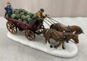Dept 56 Horse-Drawn Squash Cart Figurine Heritage Village Collection  - Picture 1 of 8