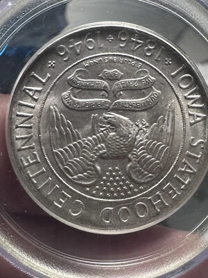 1946 Iowa Commemorative Silver Half Dollar PCGS MS65      Lot #827 - Image 1 of 4