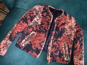 Geniale edle 80er Retro Bomberjacke Blazer Like Cool S 36 Kurze Form - Bild 1 von 7