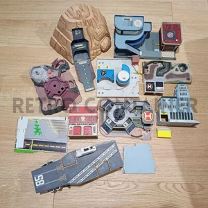 Vintage GALOOB MICRO MACHINES Lot Military Playsets Aircraft Carrier Travel City - Picture 1 of 1