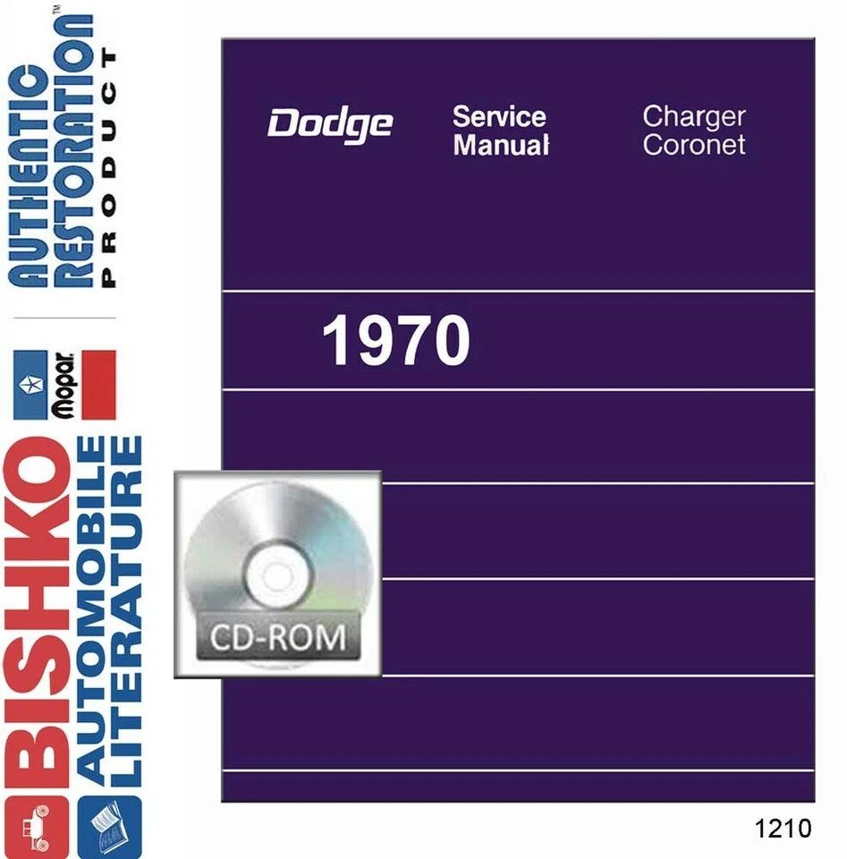 1970 Dodge Charger Coronet Shop Service Repair Manual CD Engine Drivetrain OEM - Image 1 of 1