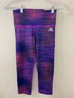 Adidas Womens XS Climalite Crop 3/4 Length Active Tight Capri Purple - NEW