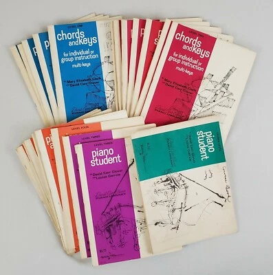 (24) David Carr Glover Piano Library Student Course Books, Levels 1-5 Vintage - Image 1 of 4