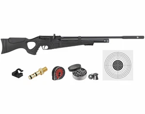 Hatsan Flash-R QE Side Lever PCP Regulated .25 Cal Air Rifle w/Targets & Pellets - Picture 1 of 16