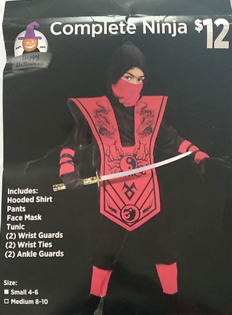 Preços baixos em Ninja Preto Fantasias Para Homens