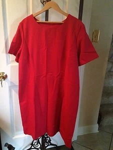 Hanes Signature Collection Sheath Dress Size 18 NIP - Red, Black or Pink - Picture 1 of 8