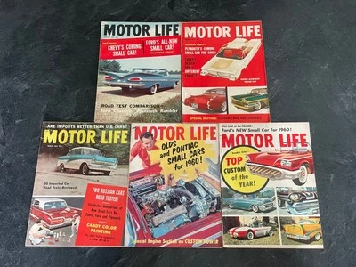Lot of 5 vintage MOTOR LIFE Magazine 1959 Issues - Image 1 of 4