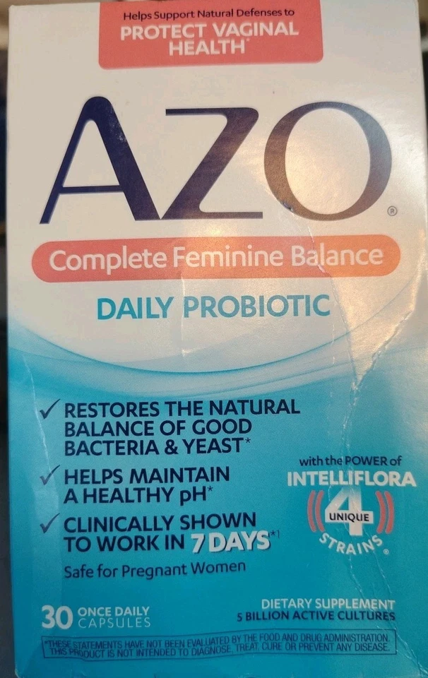 Probiótico diario Azo Complete Femenino Balance 30 cápsulas caducidad 26/11 Foto 1 de 1