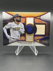 Fernando Tatis Jr. 2025 Topps Tribute Triple Relic Patch/Bat /50 Padres - Picture 1 of 3