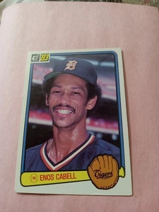 1983 Donruss Enos Cabell, Detroit Tigers  # 202 EXMT See Scan!!!!!!!!! - Picture 1 of 2