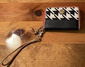 Spartina 449 Stoddard Handy Handgelenk Clutch Geldbörse schwarz/weiß/rot - Bild 1 von 9