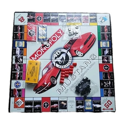 Monopoly Parker Bro Ford Mustang 40 Aniversario 2003 Nuevo Abierto - Caja Incompleta Foto 1 de 4