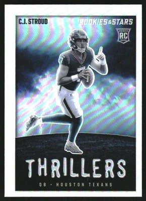 2023 Rookies and Stars Thrillers Silver #12 CJ Stroud - Image 1 of 2