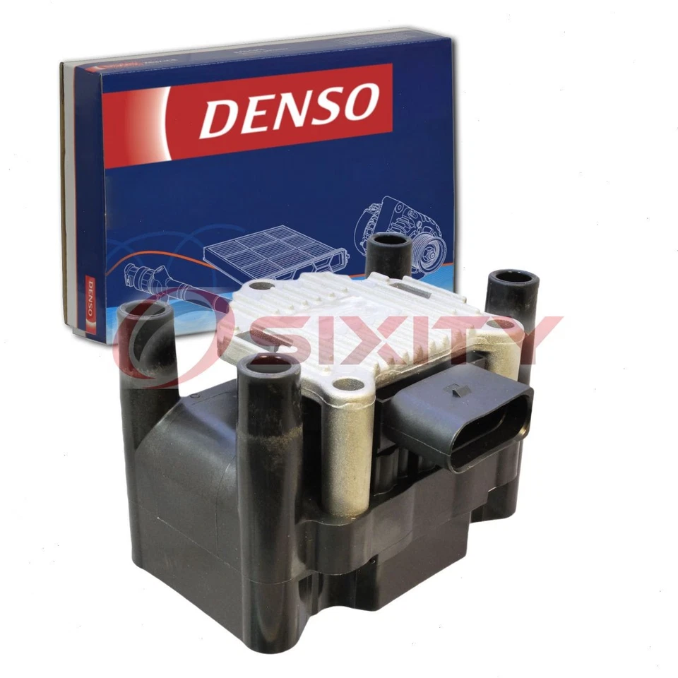 Bobina de ignição direta Denso para 1999-2015 Volkswagen Jetta 2.0L L4 fio de faísca assim - Imagem 1 de 4
