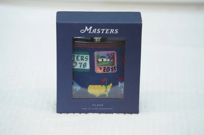 2025 Masters Smathers and Branson Needlepoint Flask Augusta National Golf 🍺 - Image 1 of 4