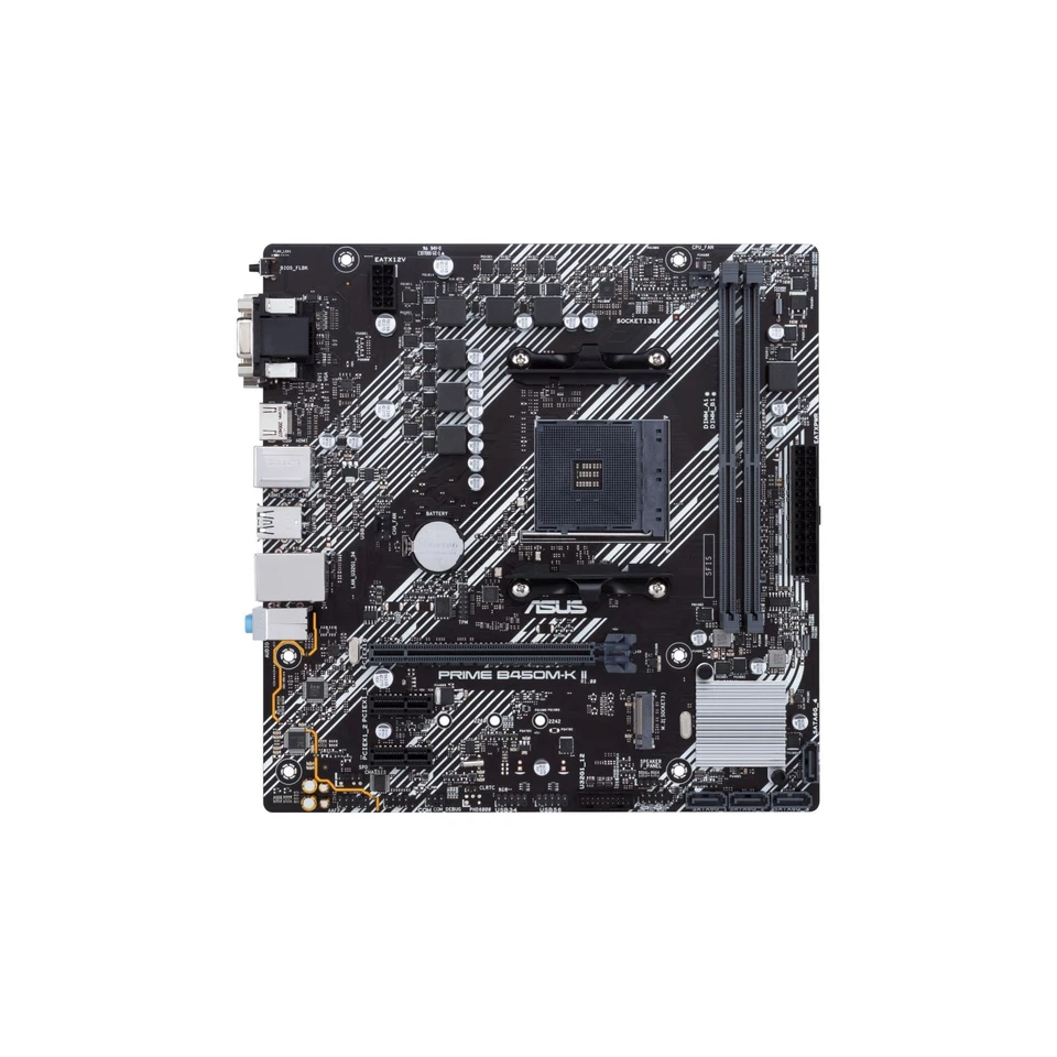 ASUS Prime B450M-K II AMD Socket AM4 AMD Ryzen 2000 Series 90MB1600-M0EAY0