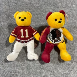 Washington Redskins 2000 Team Beans Authentic Pigskin Bears RARE Set of 2 - NWT - Picture 1 of 16