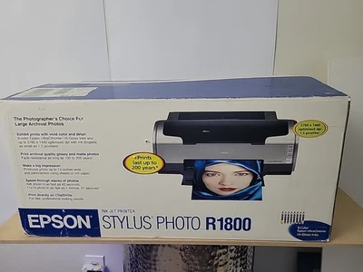 Epson Stylus Photo R1800 Inkjet Printer 8-Color, Wide Format.  - Image 1 of 4