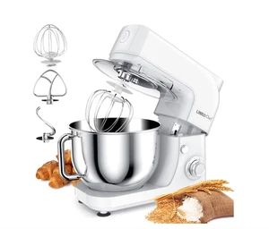 LINKChef 5.3QT Stand Mixer, 800W with 6+ Speed Settings, Includes Whisk,  - Picture 1 of 7