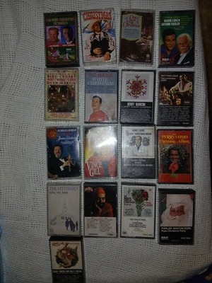 Big Lot Of Vintage Christmas Audio Cassettes Foto 1 de 4
