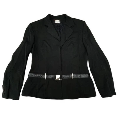 Vertigo Paris France Luxury Black Blazer Suit Jacket - Image 1 of 4