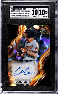 Bowman's Best Colton Cowser Heatwave 2021 troquelado automático atómico 25/25 SGC 10 - Imagen 1 de 2