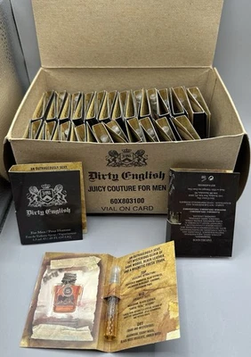 Lot Of 47 ~ Juicy Couture DIRTY ENGLISH 0.05 oz 1.5 ml  Spray Mini/Travel Sample - Image 1 of 4