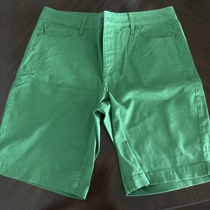 Charter Club Damengröße 12 beige Baumwolle normale Passform Bermuda Twill Shorts neu mit Etikett - Bild 1 von 8