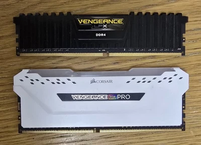 Corsair Vengeance RGB Pro 2x8GB DDR4 16GB RAM 2666MHz White Black C16 Memory  - Image 1 of 2