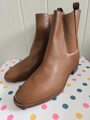 J. Crew Brown切尔西靴女式7 — 第 1/4 张图片