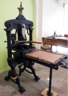 W. M. Notting 大型古董亚历山德拉印刷机 — 第 1/4 张图片