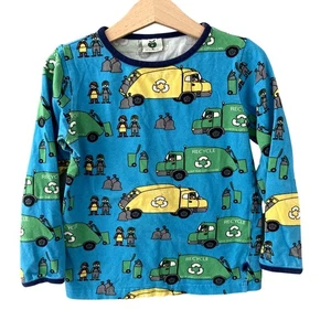 Smafolk Recycle and Garbage Truck Long Sleeve Tee - Blue - 4-5 - Picture 1 of 9