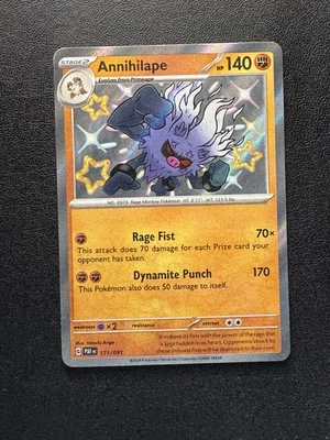 Annihilape 171/91 Paldean Fates Shiny Rare NM - Image 1 of 2