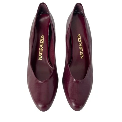 Zapatos de salón Naturalizer vintage para mujer talla 8AA borgoña con clips para zapatos a juego años 90 Foto 1 de 4