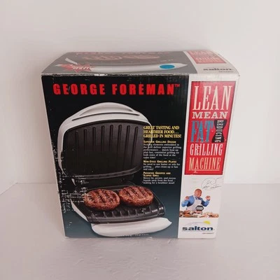 New VTG George Foreman GR10AWHT Lean Mean Grilling Machine Pan *Notes* - Image 1 of 4