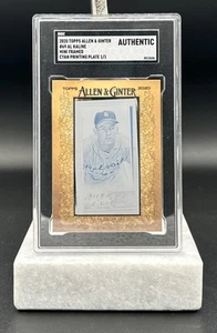 Mini placa de impresión cian enmarcada Topps Allen & Ginter Al Kaline 2020 1 de 1 #69 - Imagen 1 de 2