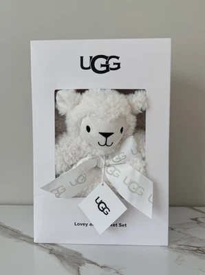 NUEVO EN CAJA UGG LAMB Lovey y Juego de Manta en Caja de Regalo OEKO-TEX® Precio de Venta Minorista: $148.00 NUEVO Foto 1 de 4