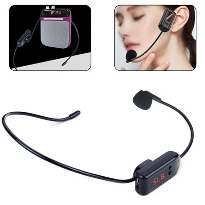 FM Drahtloses Mikrofon Headset Megaphon Radio Mikrofon für Lautsprecher für Unterricht - Bild 1 von 4