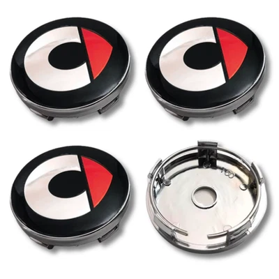 Buje de tapa central de rueda de aleación x4 para Smart Fortwo Forfour Roadster 60 mm rojo Foto 1 de 4