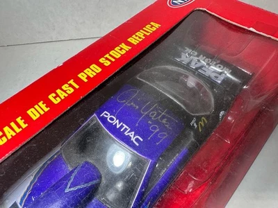 Racing Champions Jim Yates AUTOGRAFIADO Pontiac Pro Stock Car 1:24 Diecast (LEER) Foto 1 de 4